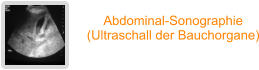Abdominal-Sonographie (Ultraschall der Bauchorgane)